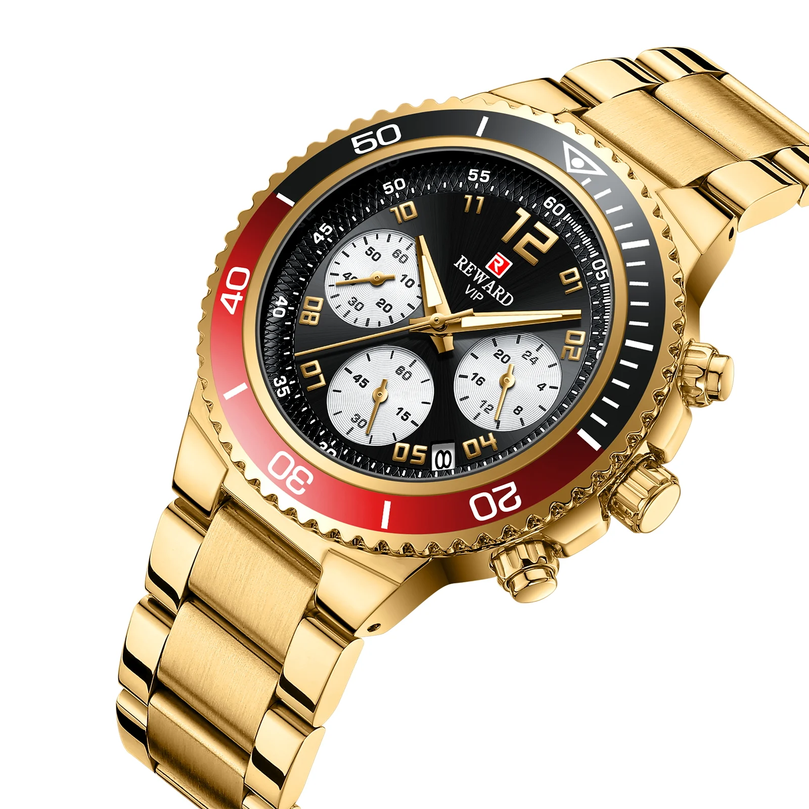Reward mens watch luxury watches men brand custom wristwatch classic Chronograph quartz stainless steel Drop shipping RD81054M