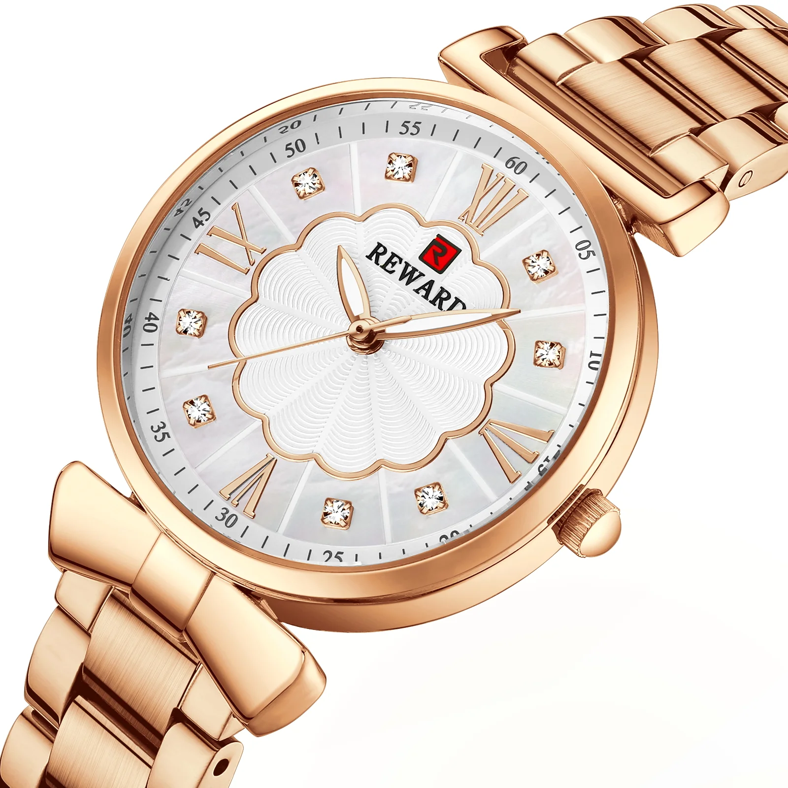 Reward Best brand luxury japan movt stainless steel women watches China manufacture casual fancy diamond lady watch quartz RD21049L