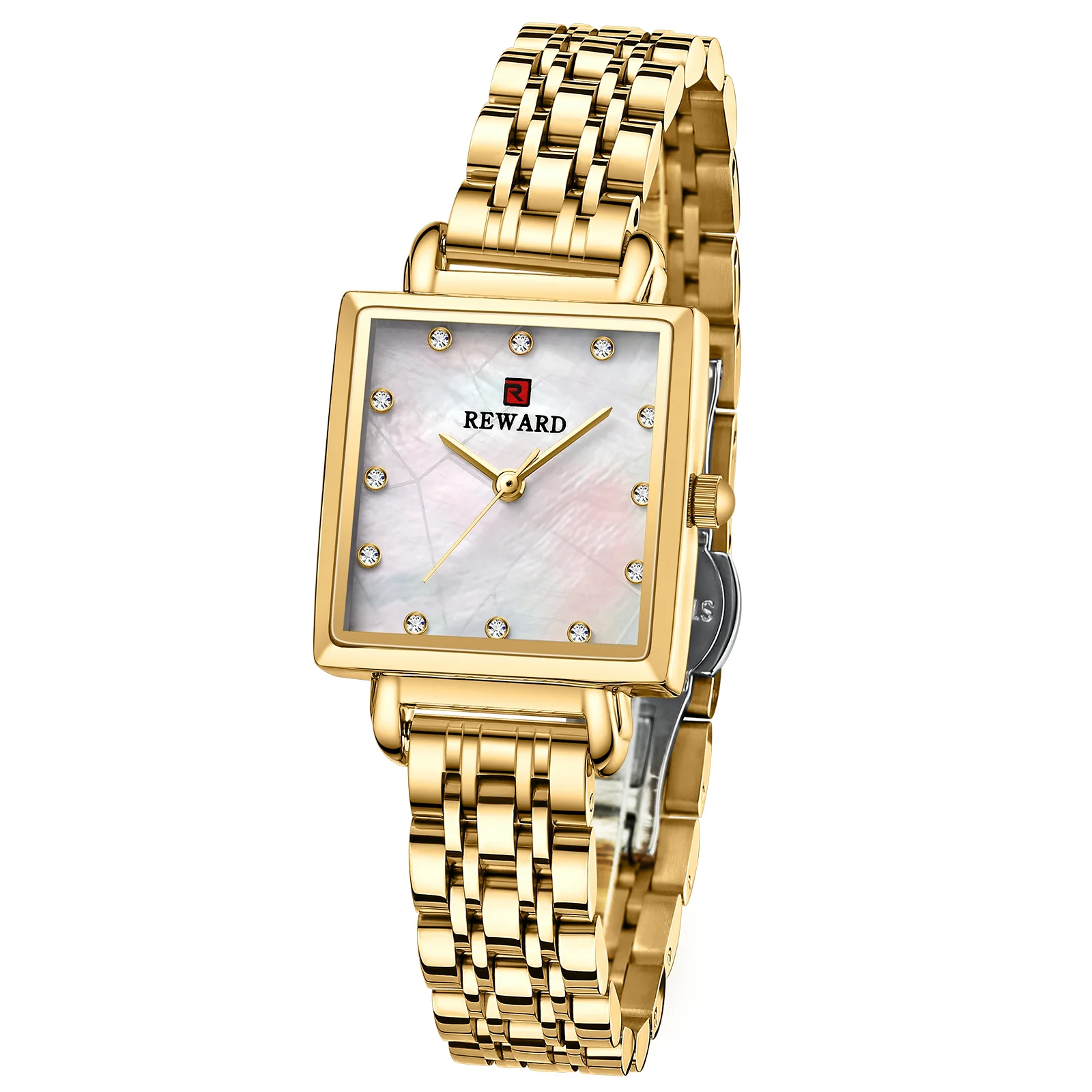 Reward Stainless Steel Fashion Watch Women Wrist Luxury Wholesale Japan Seiko Quartz Movement Watch RD21041L