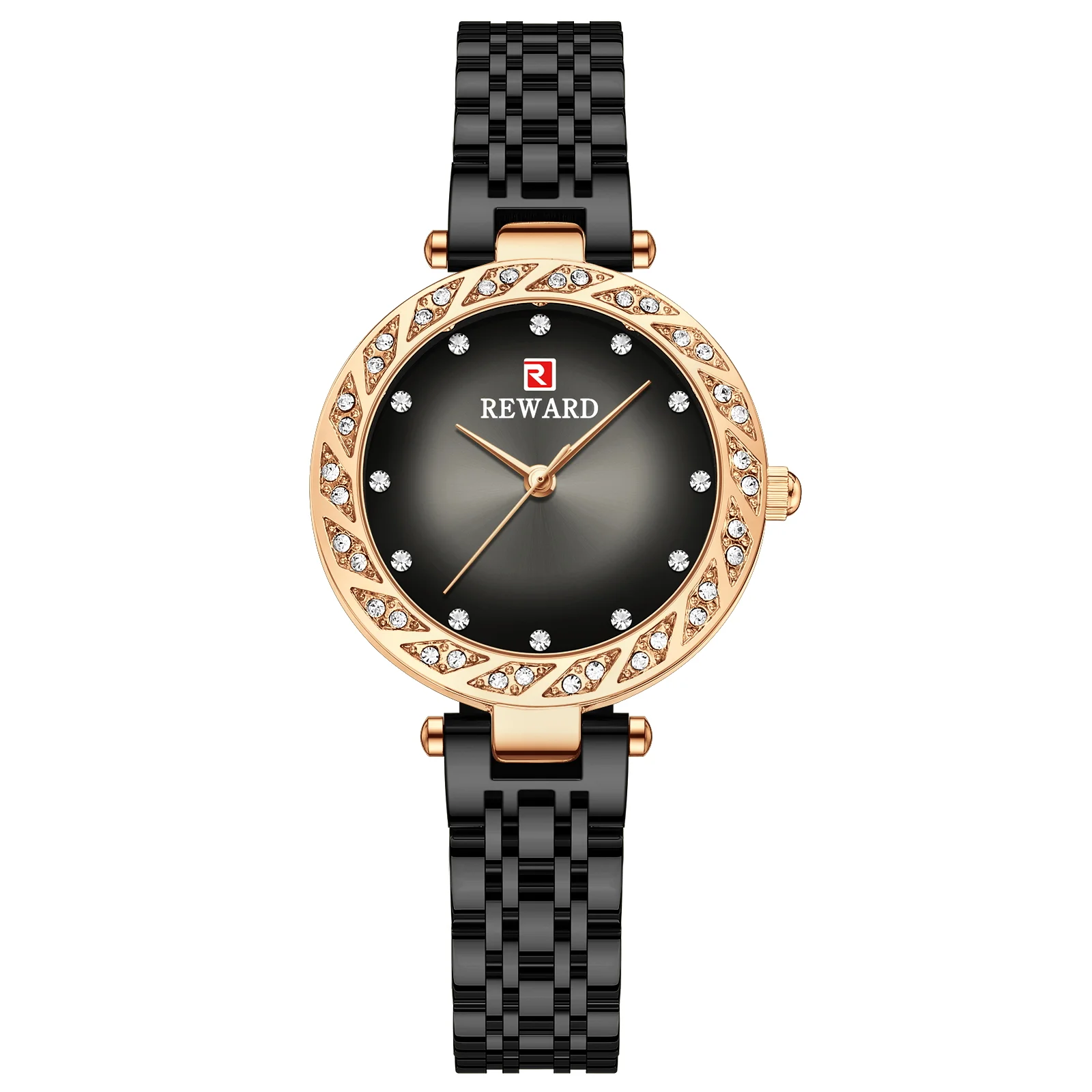 REWARD Watch Stainless Steel Women Watch Custom Logo Rhinestone Luxury Fashion Ladies Quartz Watch For Girls Reloj RD21050L