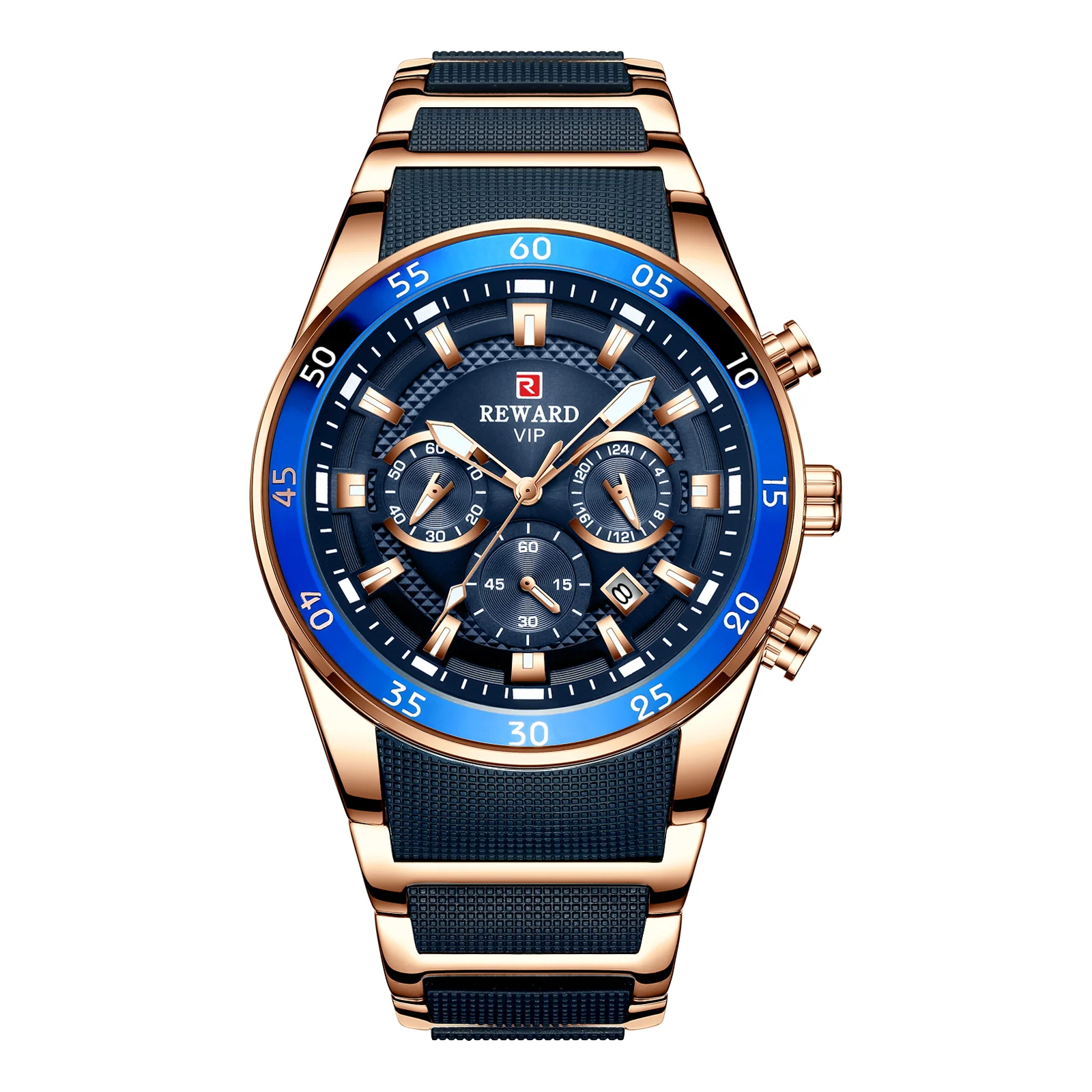 REWARD watches men wrist sport waterproof Luxury brand Silicone Band Quartz Wristwatch Male Watches Fashion Watch Man RD81011M