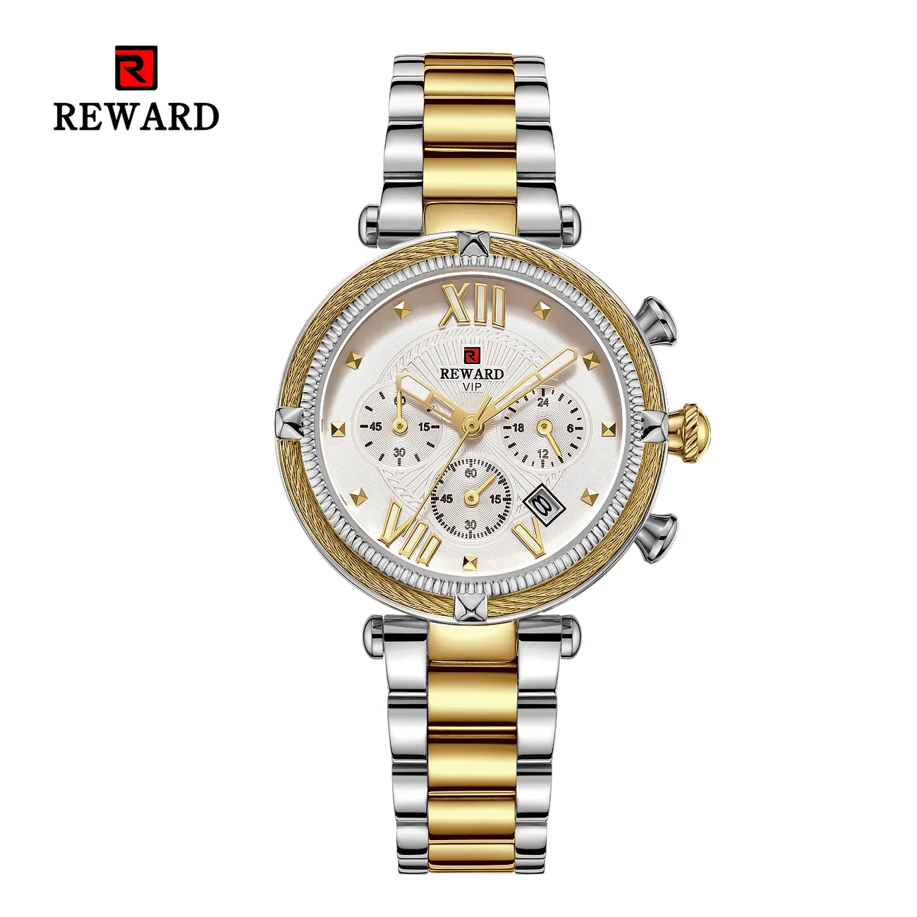 REWARD Hot Brand Luxury Women Watches Fashion Stainless Steel Band Quartz Sport Watch Luminous Ladies Wrist Watch RD63084L