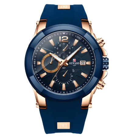 Reward china custom logo business black sport band watch for men Customizable watches Factory OEM/ODM RD83006M