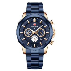 Reward New Arrivals luxury golden men Original Watches China manufacturer casual fashion stainless steel quartz watches montres RD81063M